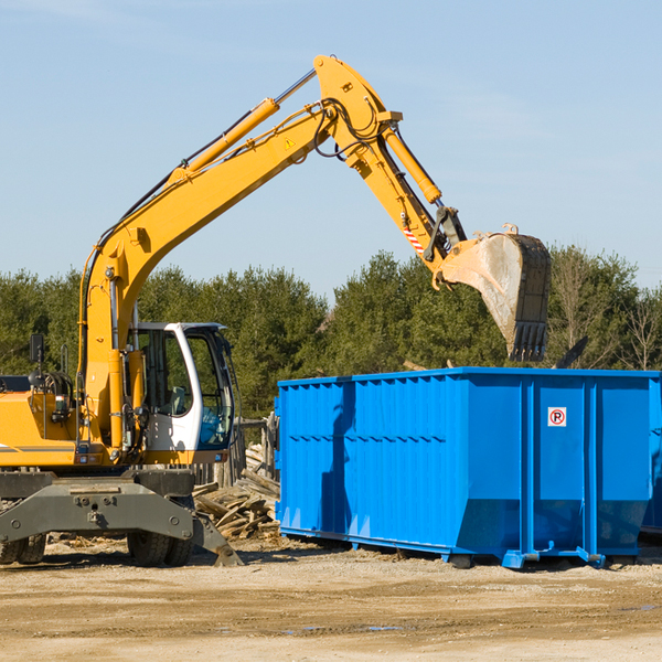 what size residential dumpster rentals are available in Valley Center